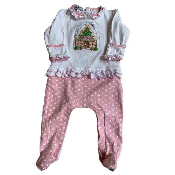 Magnolia Baby Pima Cotton Gingerbread House size 3mo - Picture 1 of 3